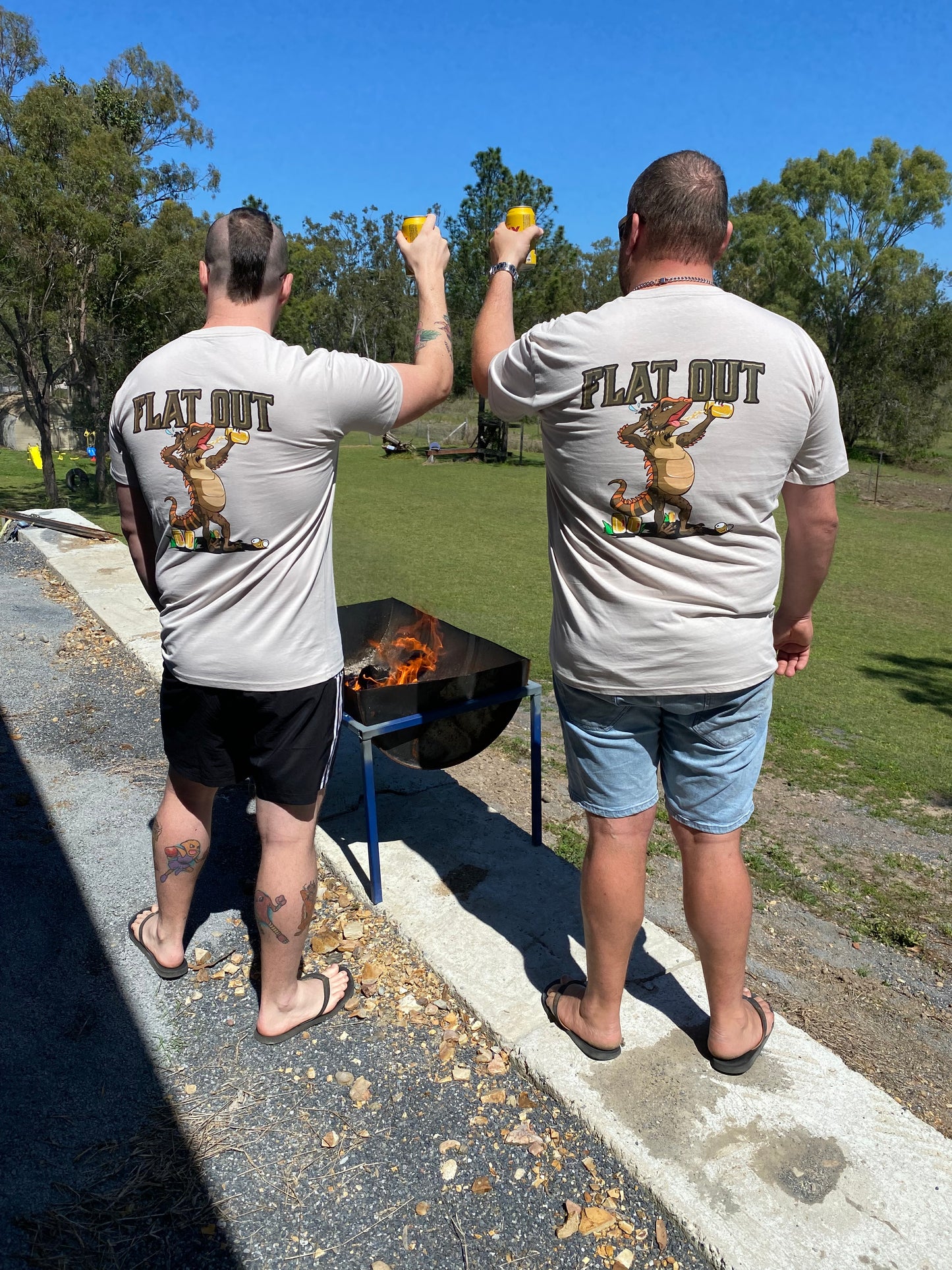 FLAT OUT Tee Adults